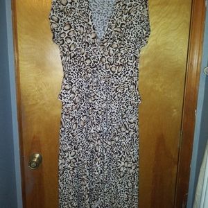 Iman leopard print dress